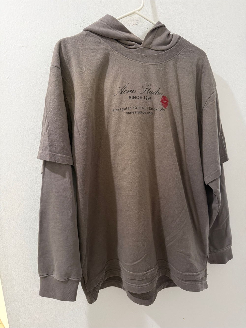 Acne Studios double layered hoodie XXS